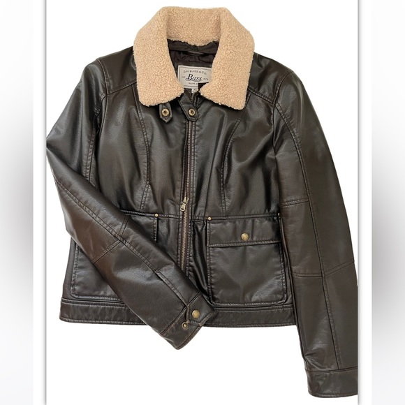 G.H. Bass & Co.Women’s Bomber Jacket, Brown, Size XS. - Picture 2 of 7